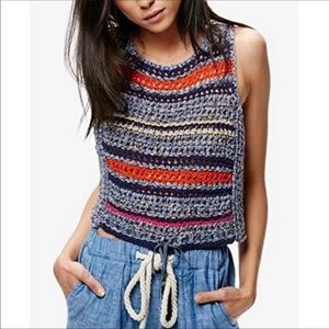 Free people crocheted top